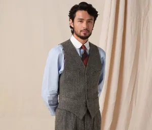 1930s Herringbone Wool Vest