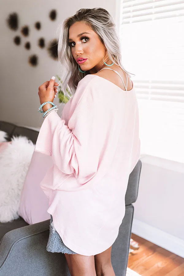 A Beautiful Life Knit Tunic In Pink