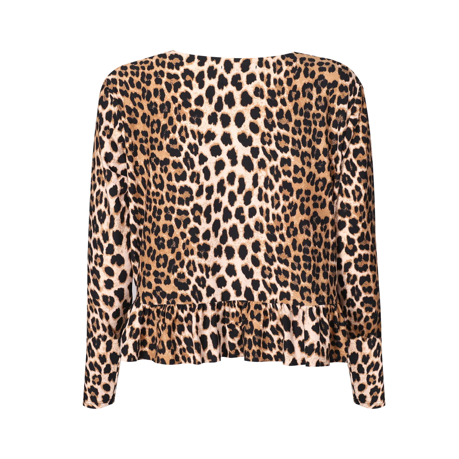 ALMA LS FRILL T-SHIRT - LUX LEO