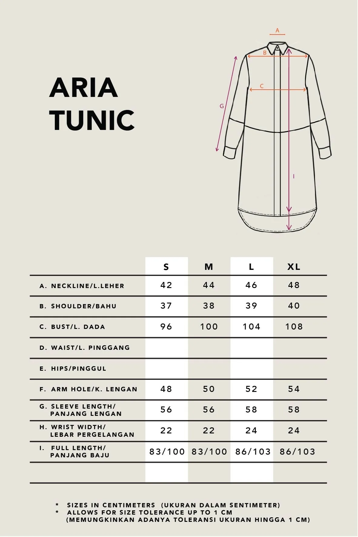 ARIA TUNIC CORAL BLUE