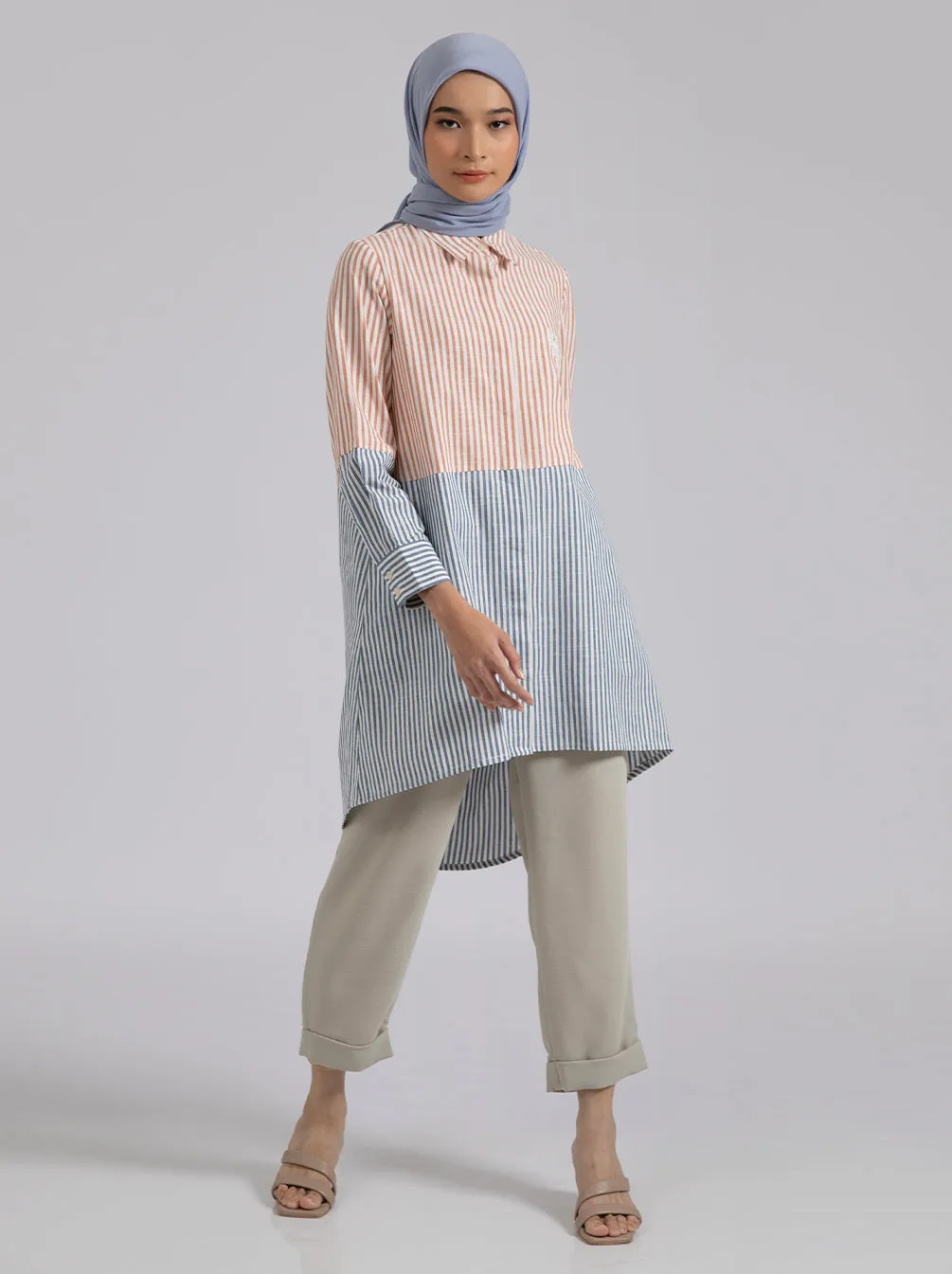 ARIA TUNIC CORAL BLUE