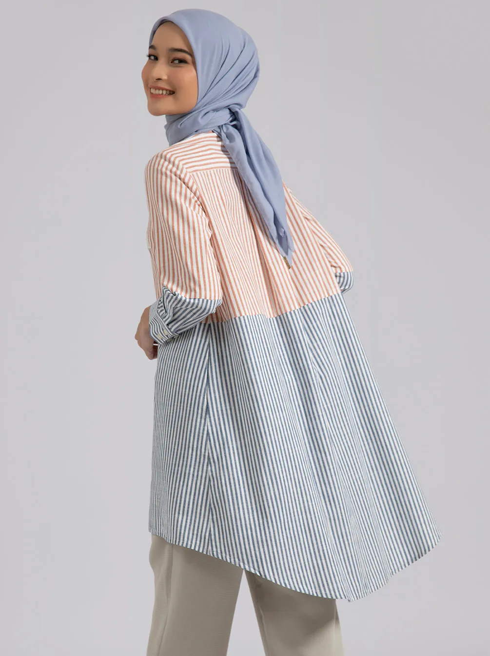 ARIA TUNIC CORAL BLUE