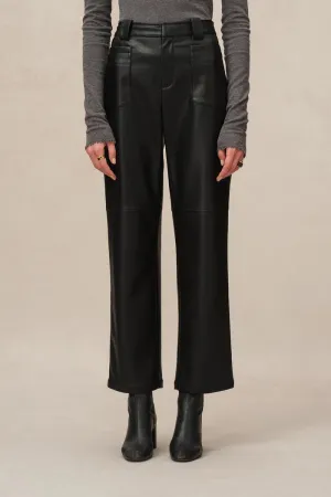 Aseana Cropped Pants in Vegan Leather