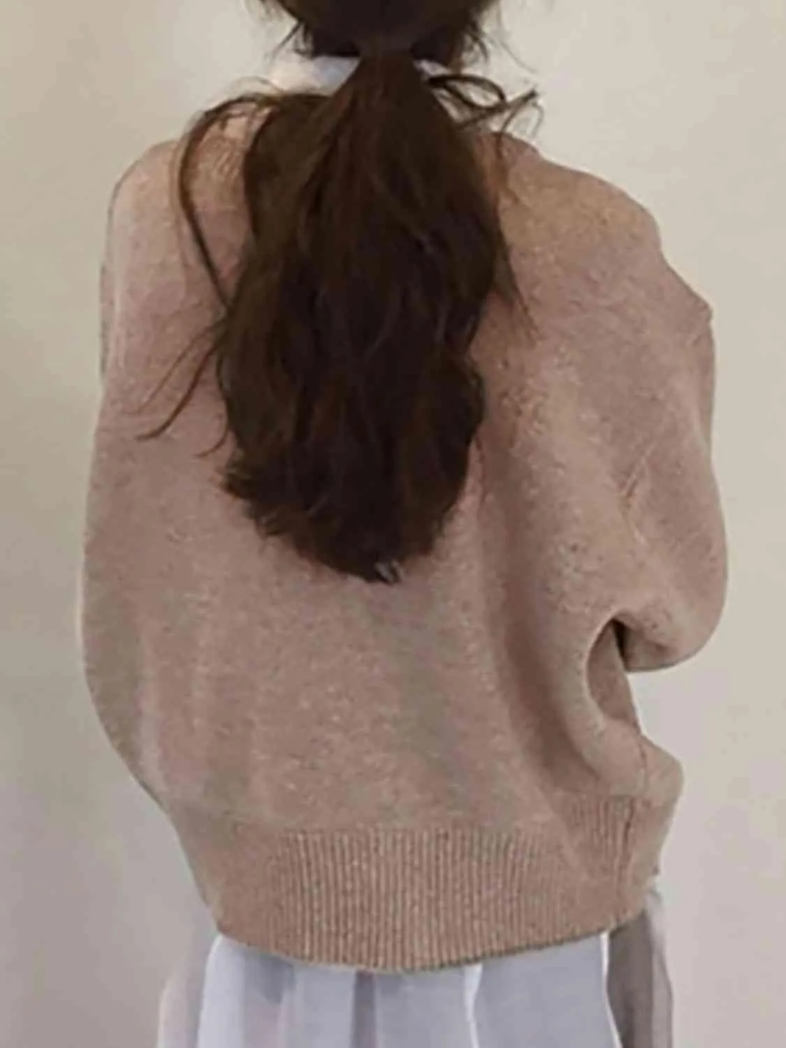 Asymmetric Detail Button Cardigan