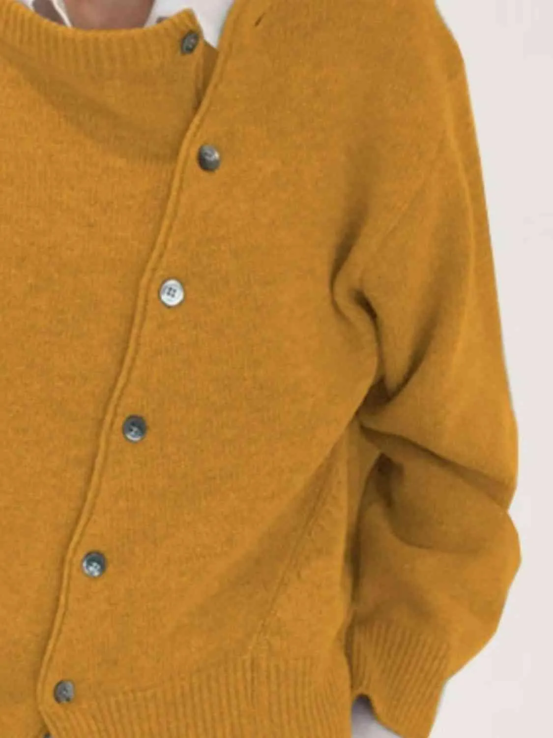 Asymmetric Detail Button Cardigan
