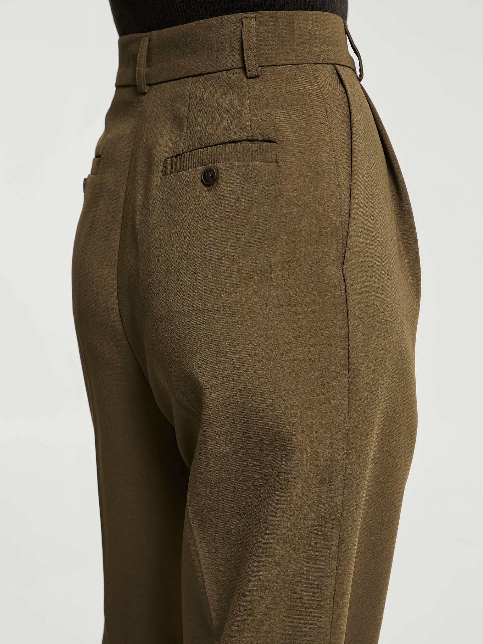 Bea Suit Pants in Chocolate