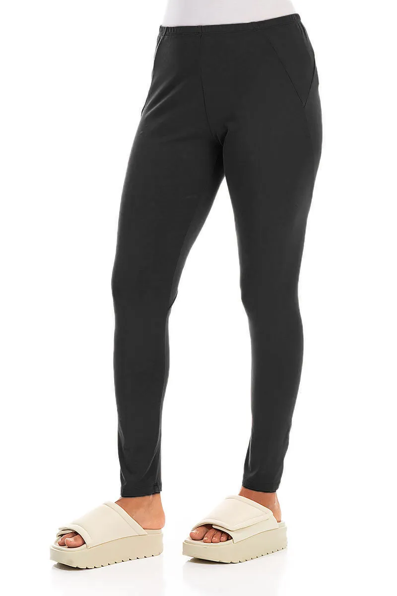 Black Cotton Leggings