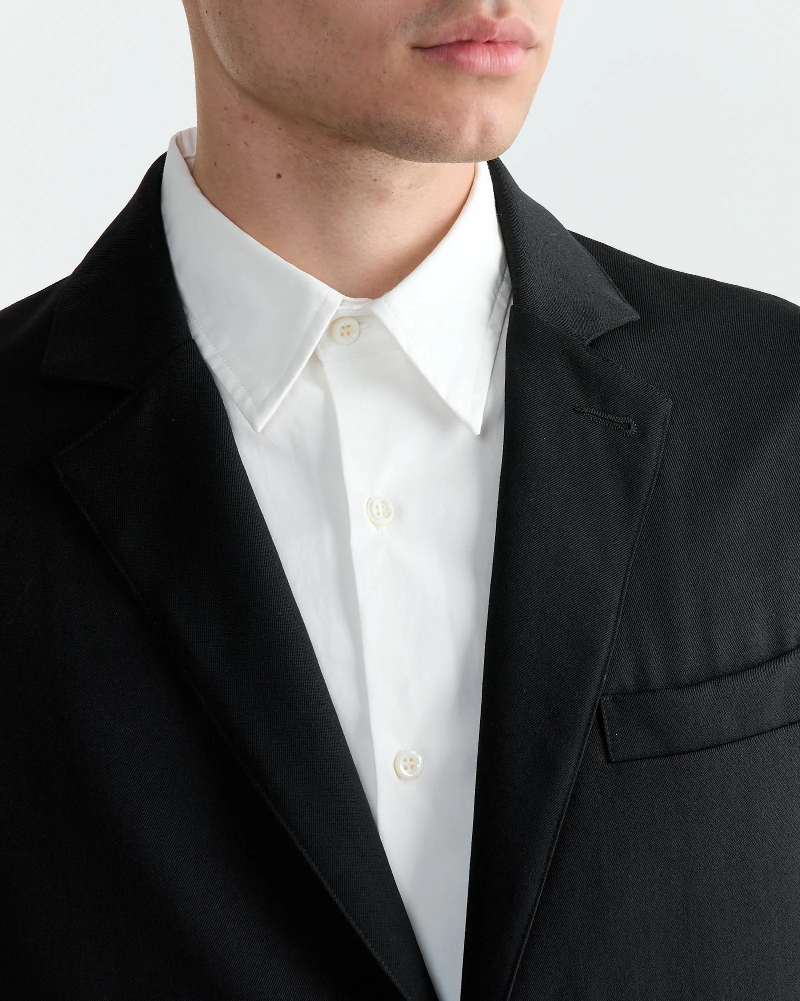 Blazer in Wool Gabardine Black