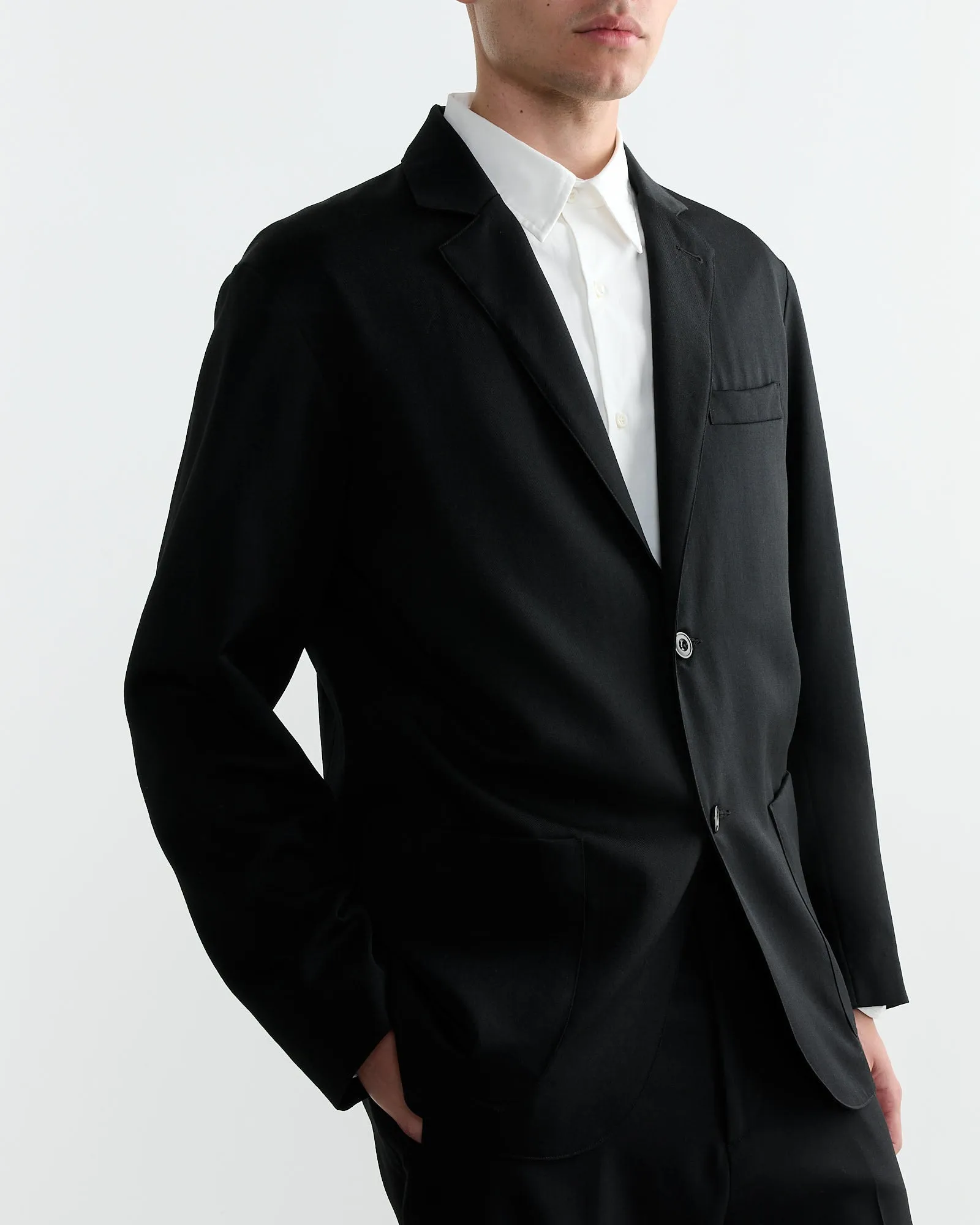 Blazer in Wool Gabardine Black