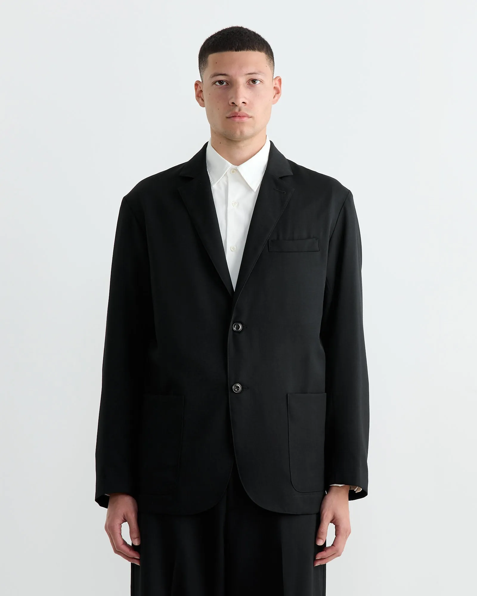 Blazer in Wool Gabardine Black