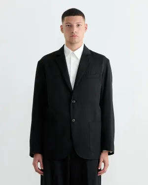 Blazer in Wool Gabardine Black