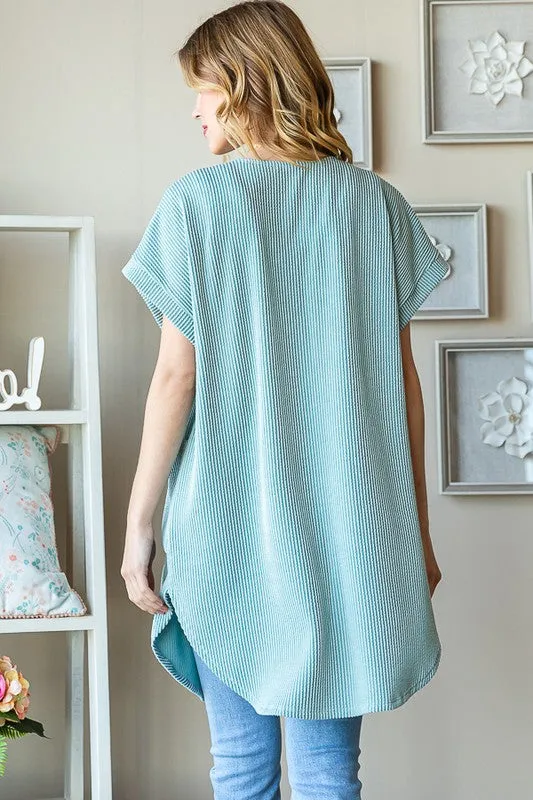 Cassandra Short Sleeve Cardigan - Charcoal