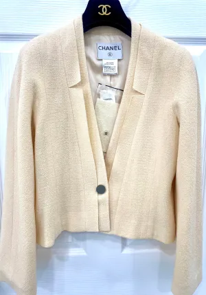 CHANEL LAINE WOOL SILK BLAZER