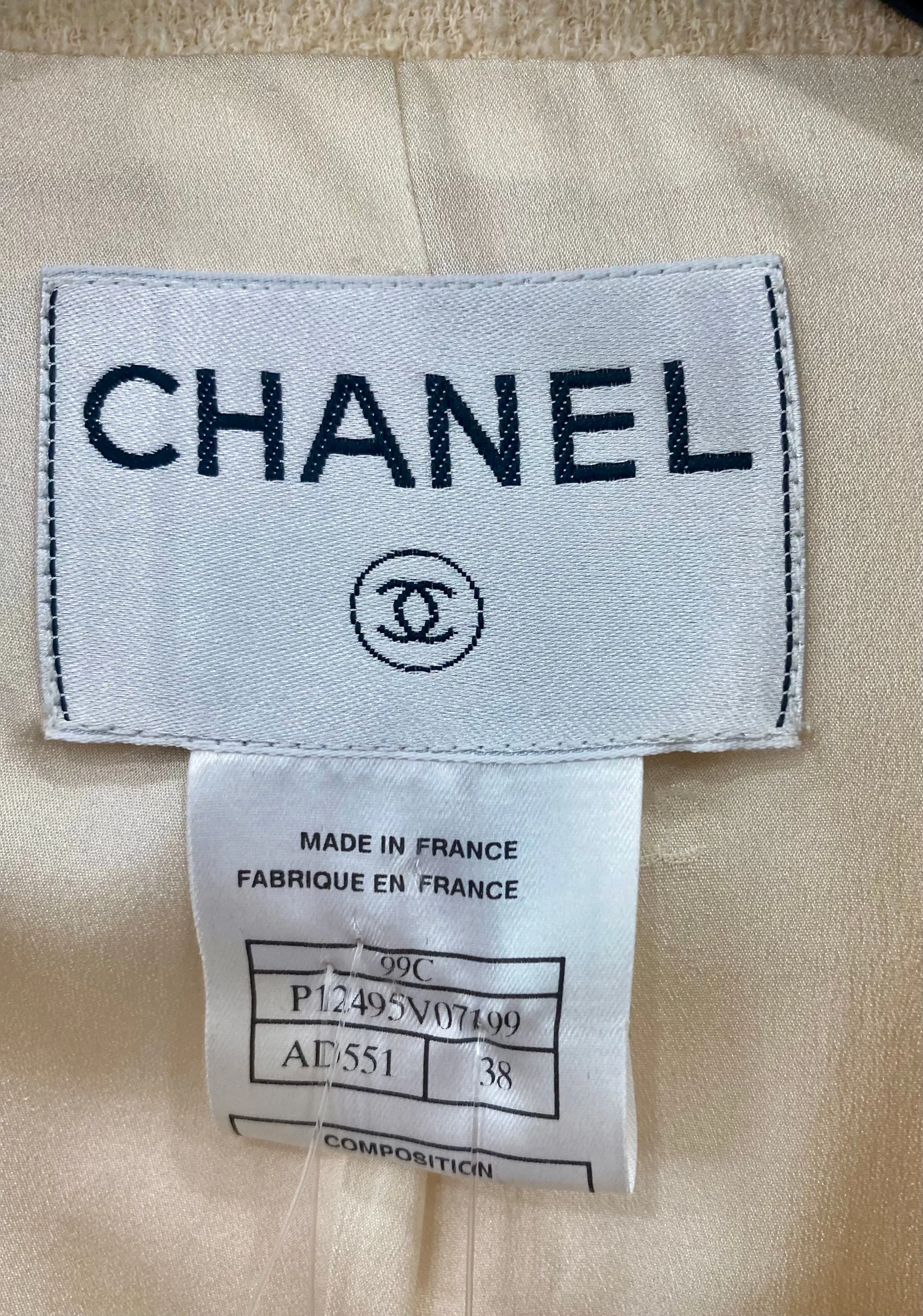 CHANEL LAINE WOOL SILK BLAZER