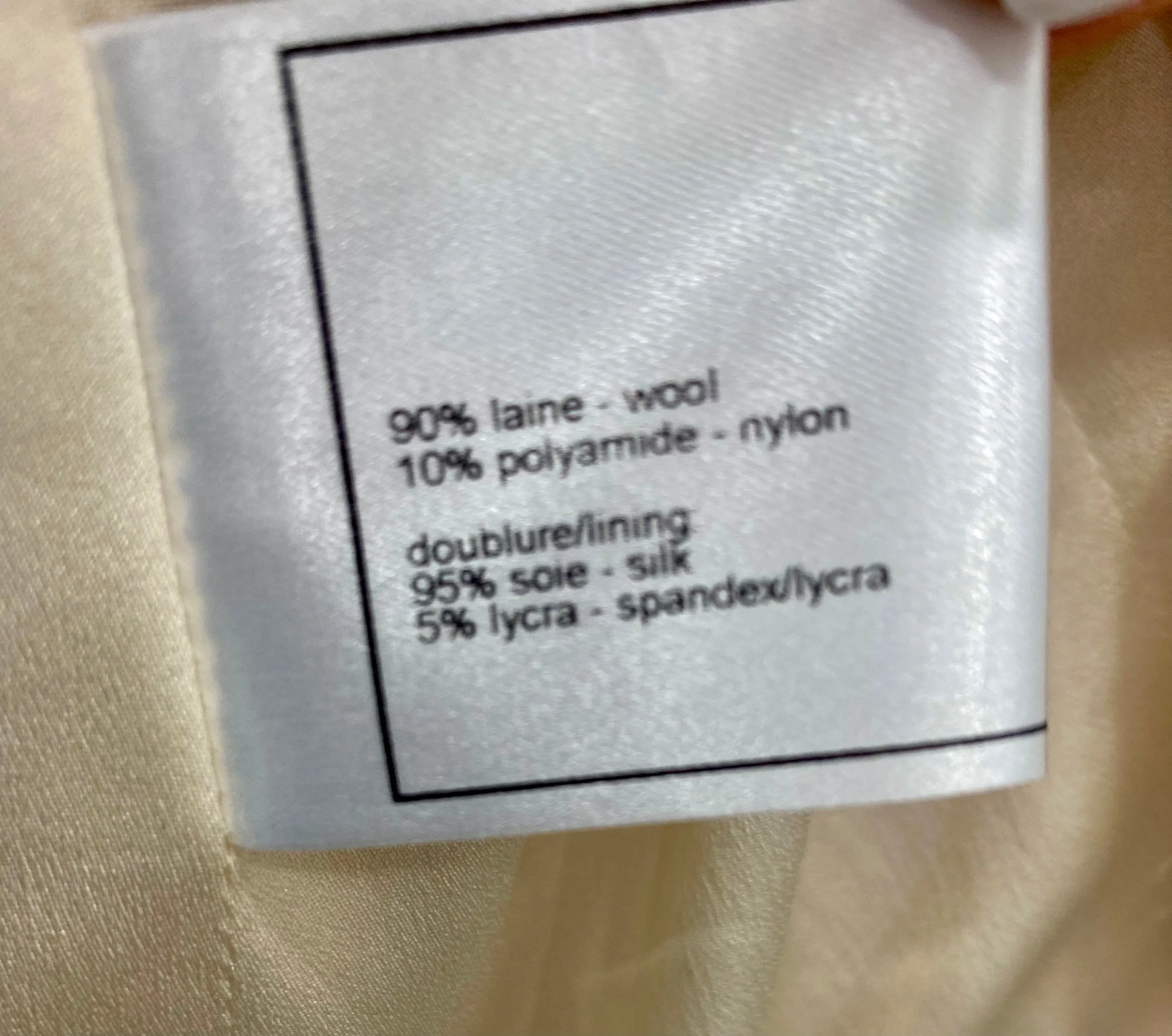 CHANEL LAINE WOOL SILK BLAZER