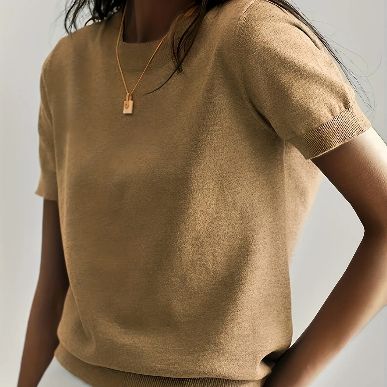 CLOUDTEK™ Knitted Short-Sleeve Sweater