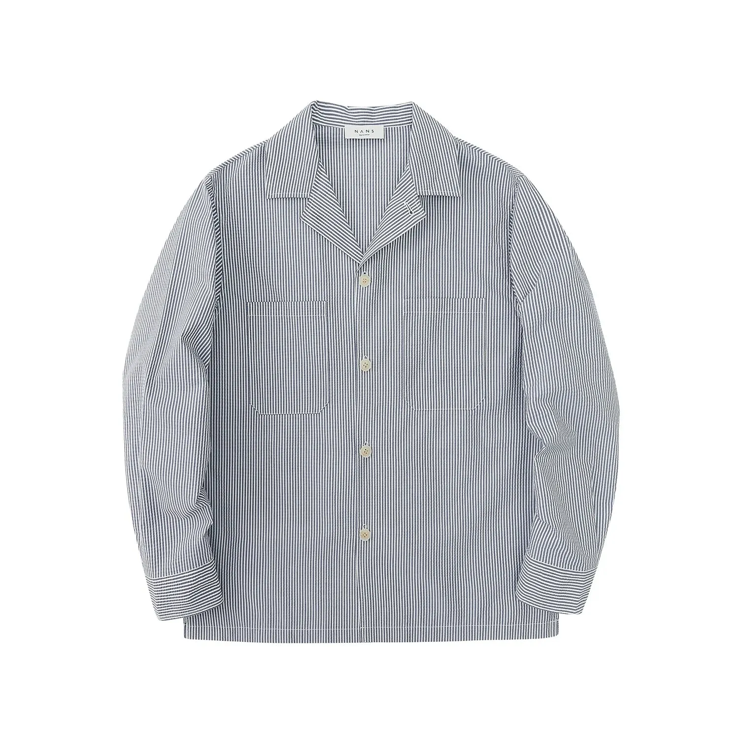 Custom Blue Pinstripe Seersucker Suit