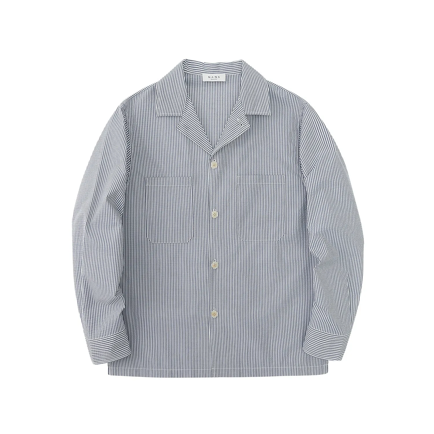Custom Blue Pinstripe Seersucker Suit