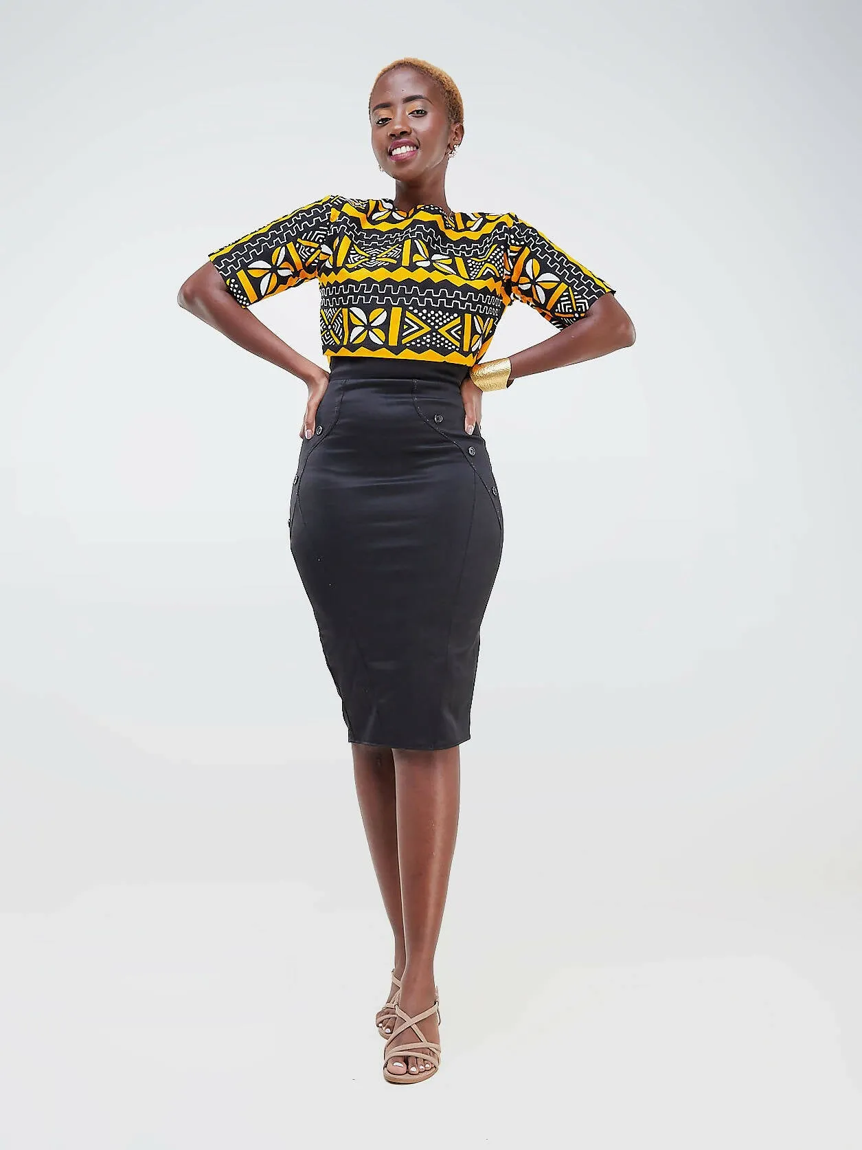 Da'joy Fashions Athena Pencil Skirt - Black