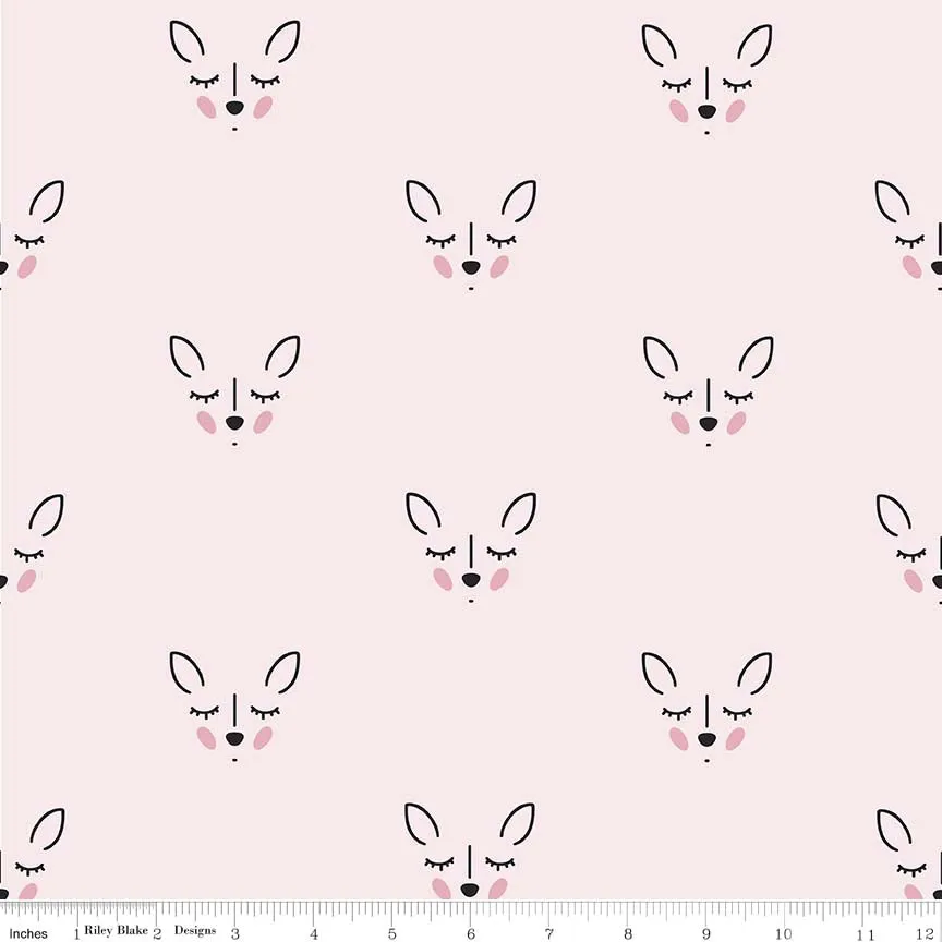 Deer Double Gauze Pink