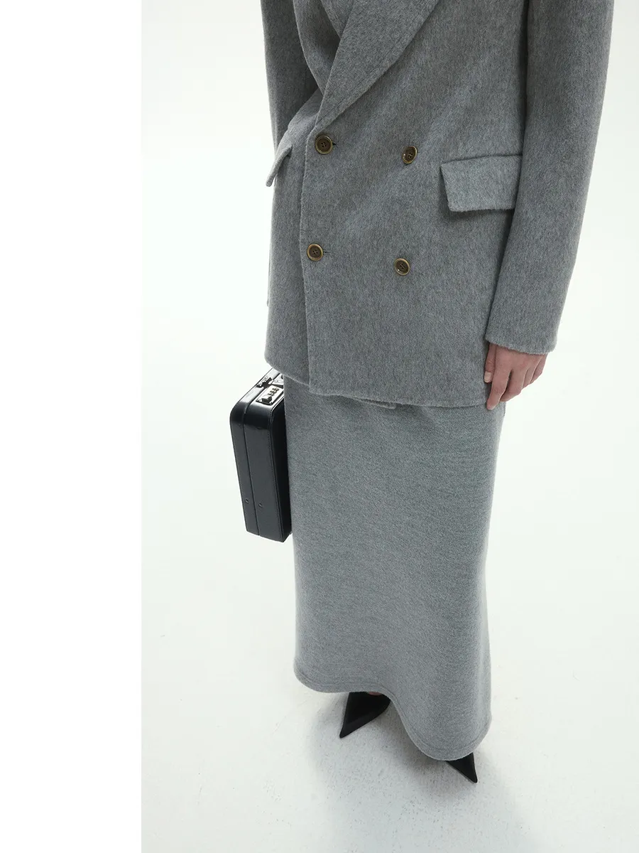 Double-Breasted Wool Suit