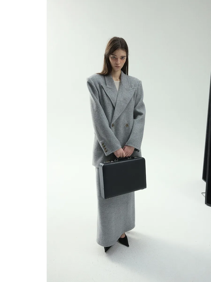 Double-Breasted Wool Suit