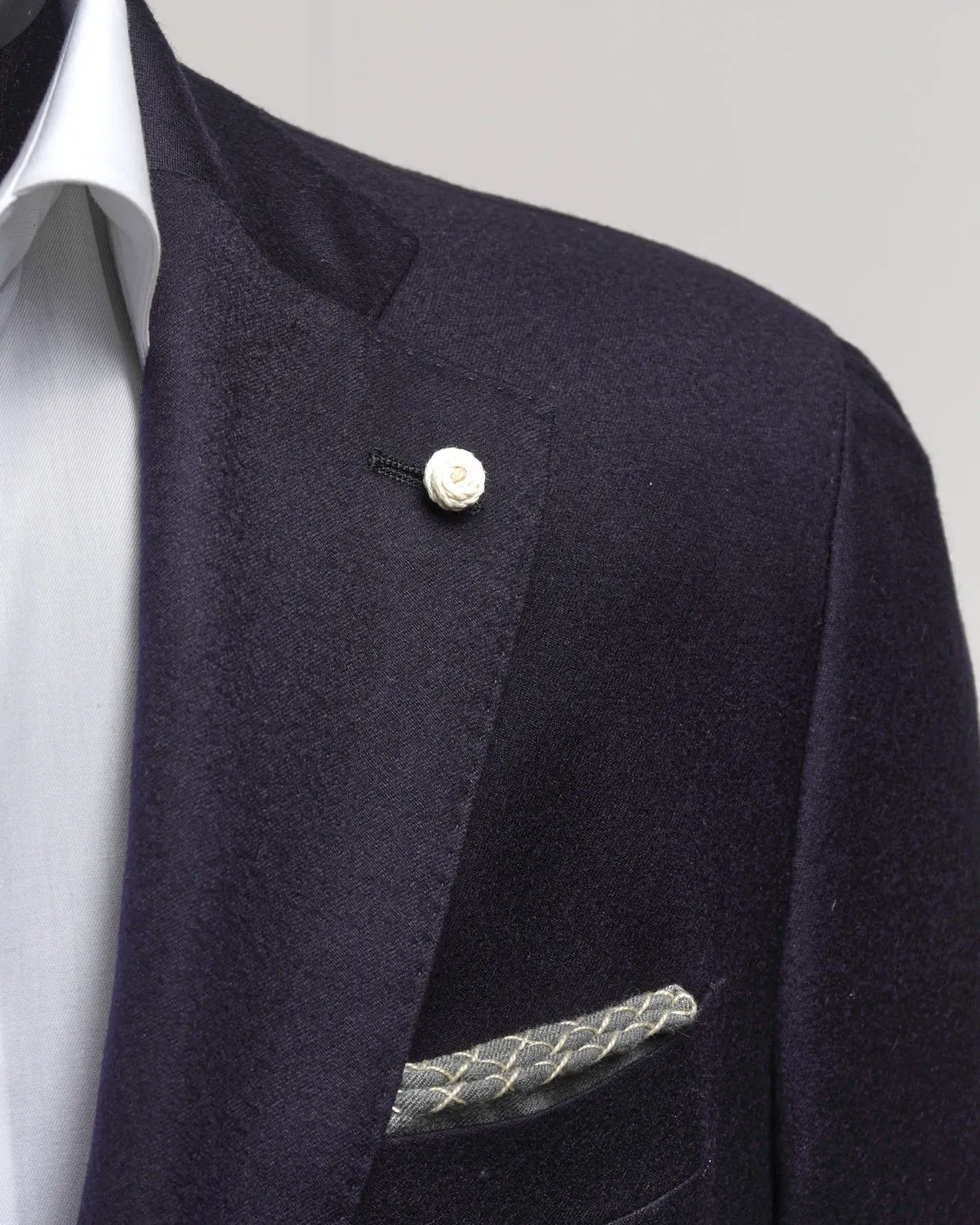 Drago Skyfall 14.5 Micron Wool & Silk Navy Blazer