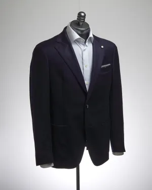 Drago Skyfall 14.5 Micron Wool & Silk Navy Blazer