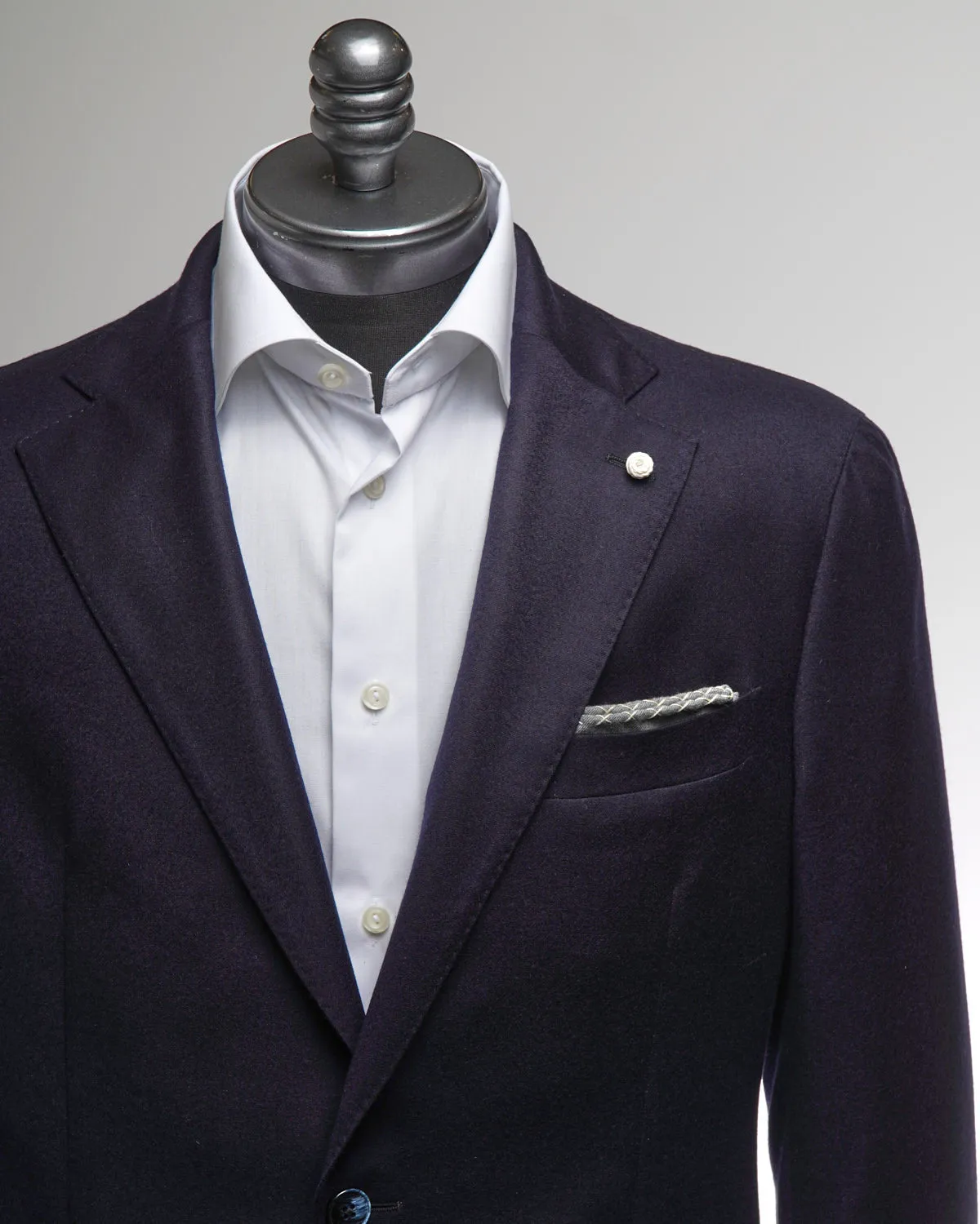 Drago Skyfall 14.5 Micron Wool & Silk Navy Blazer
