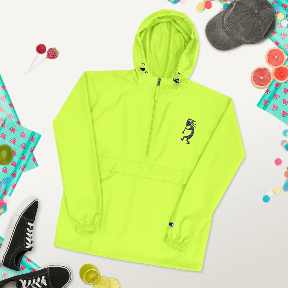 Embroidered Champion Packable Jacket Kokopelli Single