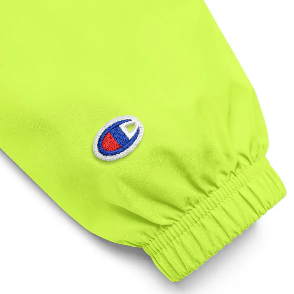 Embroidered Champion Packable Jacket Kokopelli Twins
