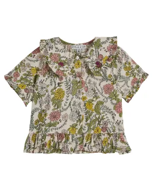 Emile et Ida Floral Blouse   Short Set