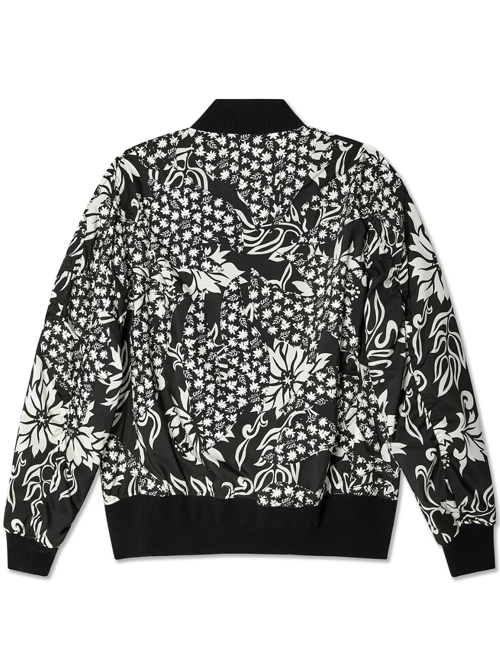 Floral Embroidered Patch Blouson