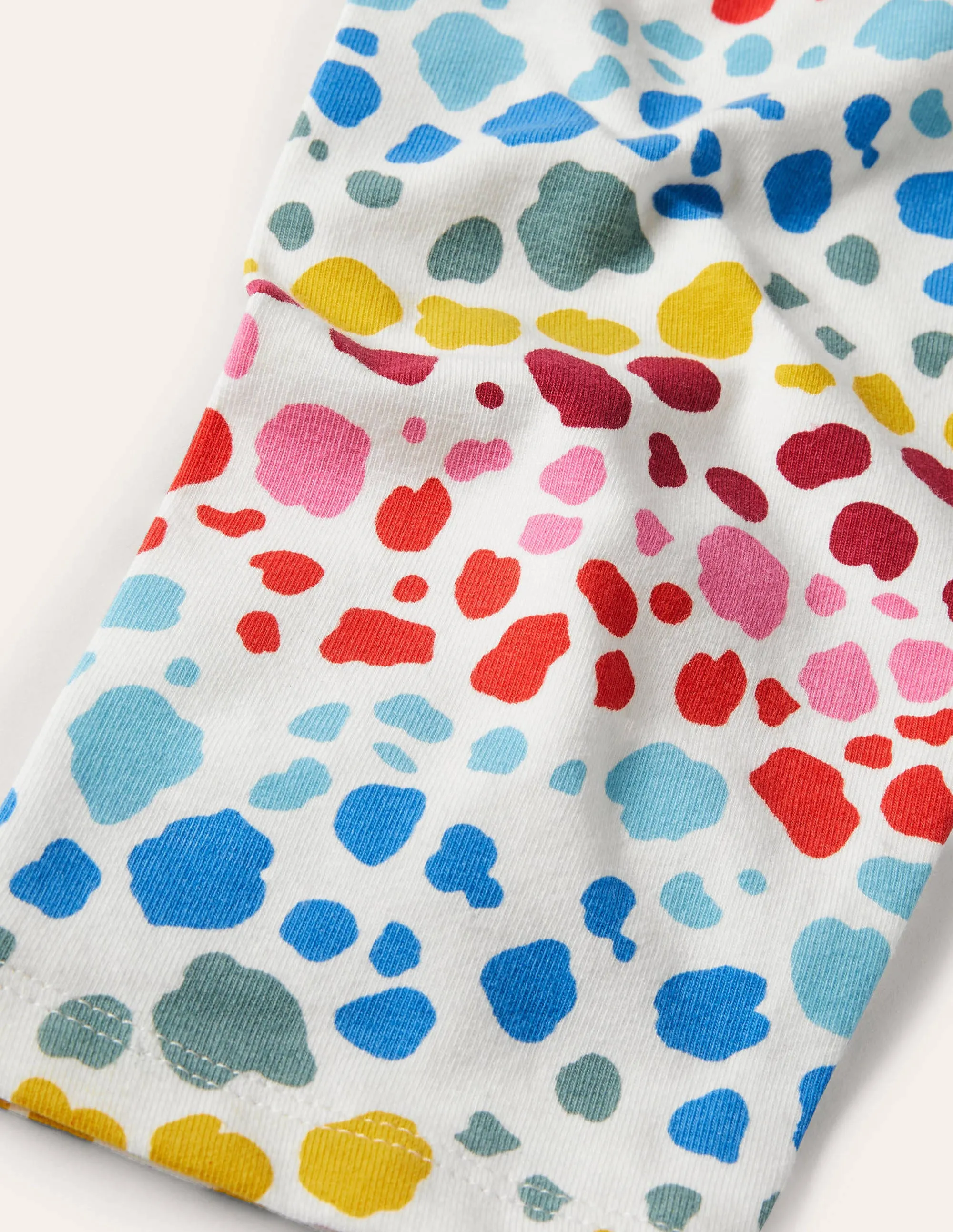Fun Cropped Leggings-Multi Rainbow Leopard