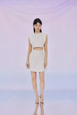 Gavriella Pink Tweed Skirt