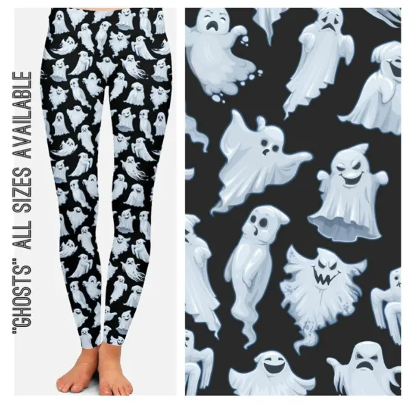 Ghosts Full Length Leggings