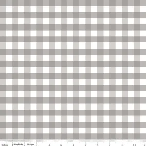 Gingham Double Gauze Gray