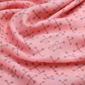 Gorgeous geometric printed Georgette fabric from FAB VOGUE Studio