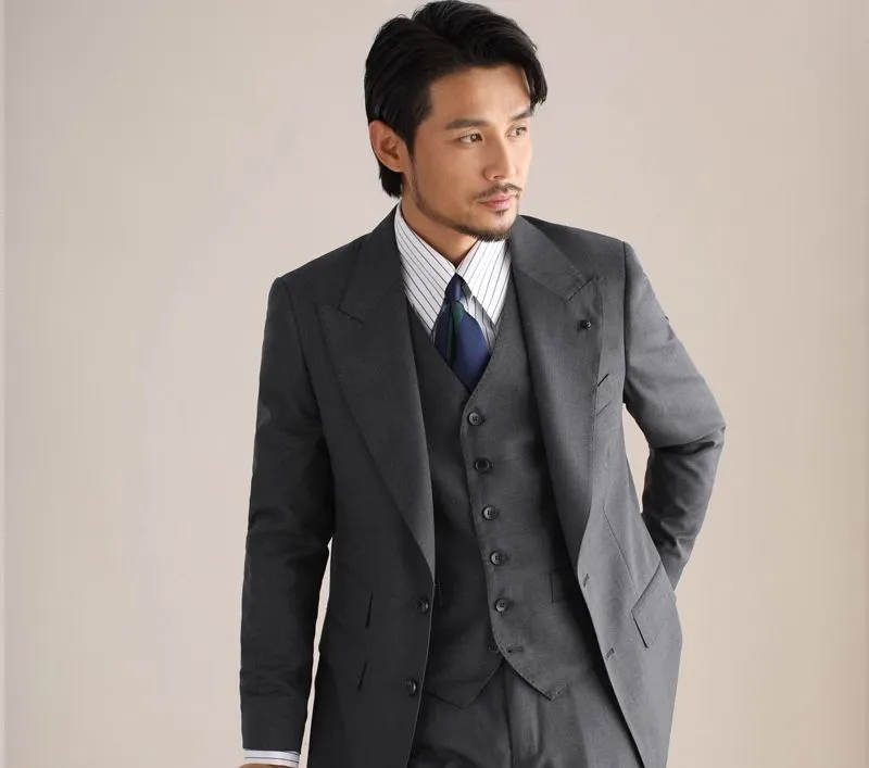 Grey Three-Piece Suit