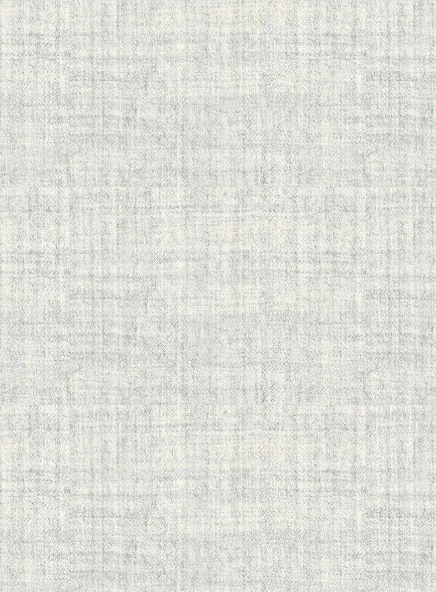 Italian Aime Ivory Gray Wool Pants
