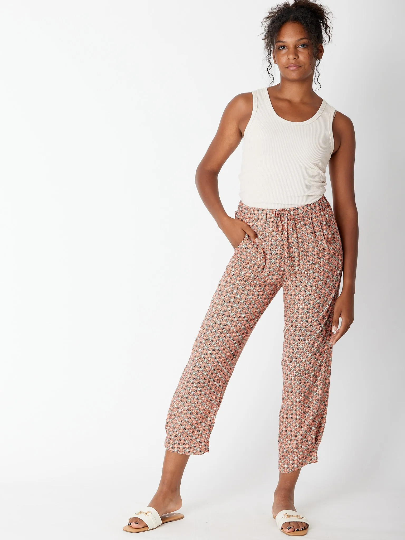 Java Crop Pant - 30315 Orange