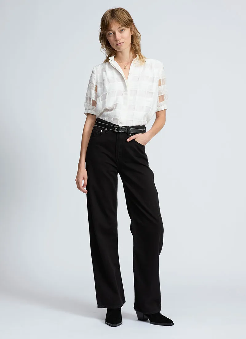 Jordan Short Sleeve Plaid Top