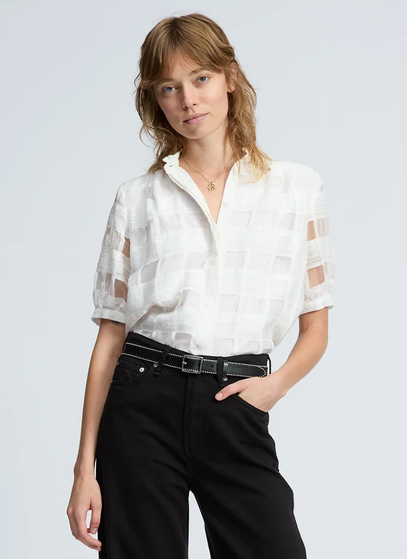 Jordan Short Sleeve Plaid Top