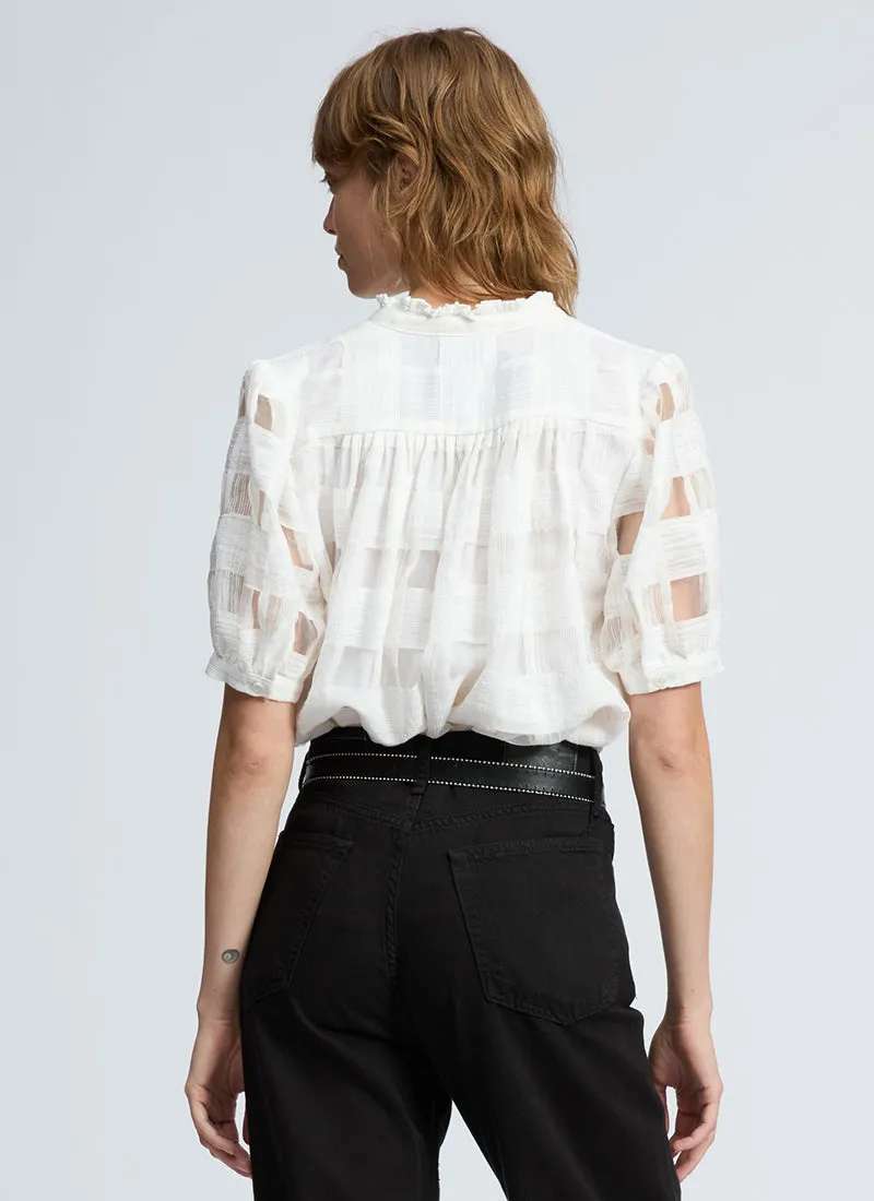 Jordan Short Sleeve Plaid Top