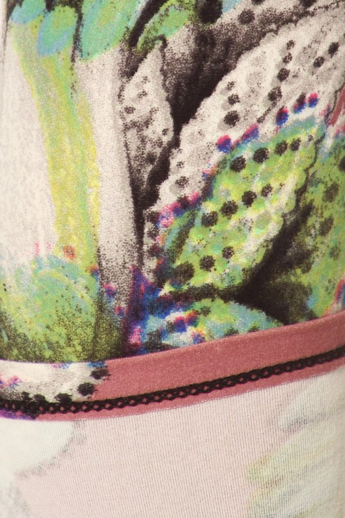 Leggings Depot Pink Floral Full Length Leggings (One Size)