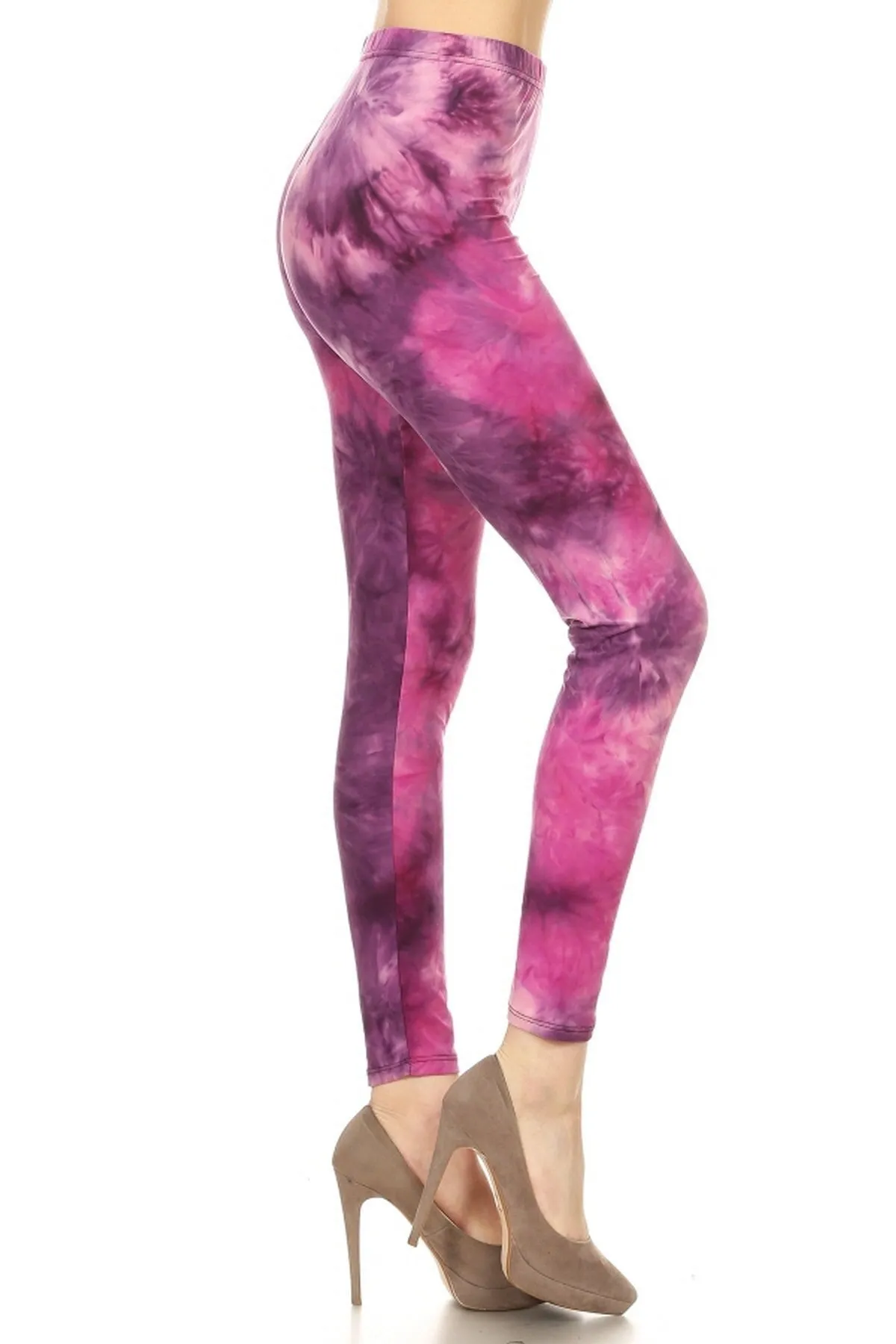 Leggings Depot R982TDFP Fuchsia Haze Full Length Leggings (Plus Size)