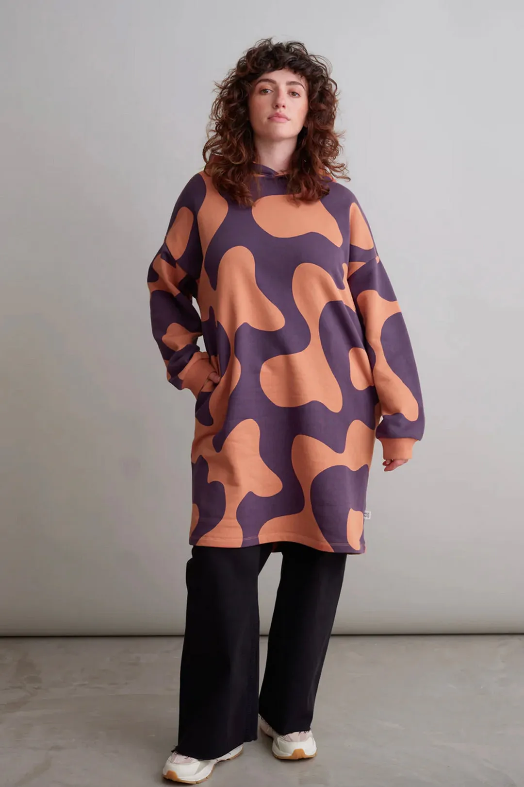 Mainio Swirl Oversize Hoodie Dress