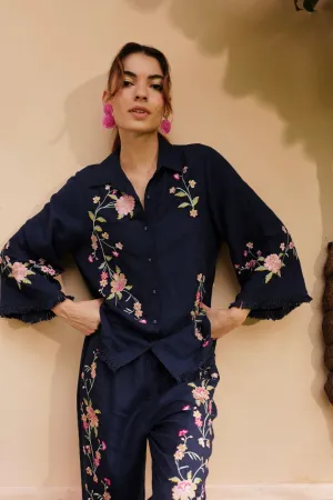 Nature Inspired Embroidered Blouse