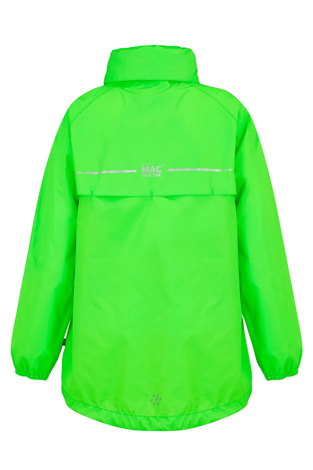 Origin Mini Packable Waterproof Kids Jacket - Neon Green