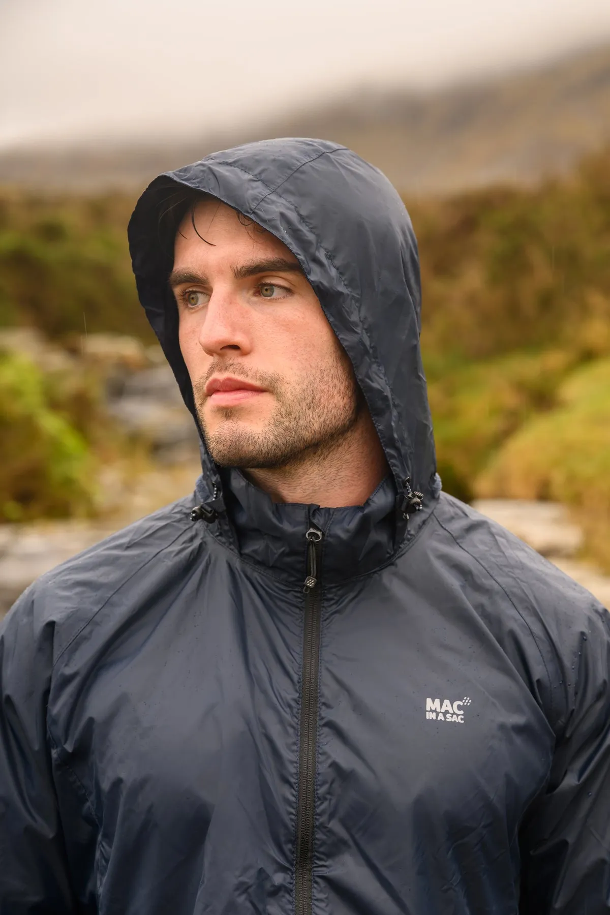 Origin Packable Waterproof Jacket - Navy